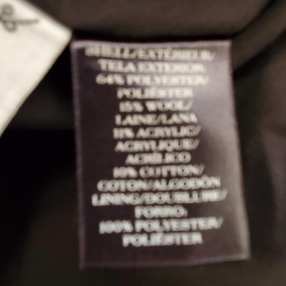 Ann Taylor Dark Red/Black Skirt w/Peplum Bank 0P - Picture 5 of 5